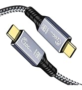 Tan QY USB C Cable 1FT, USB C 3.2 Gen 2X2 Cable, 8K Monitor Video Output, 20Gbps High Speed Data ...