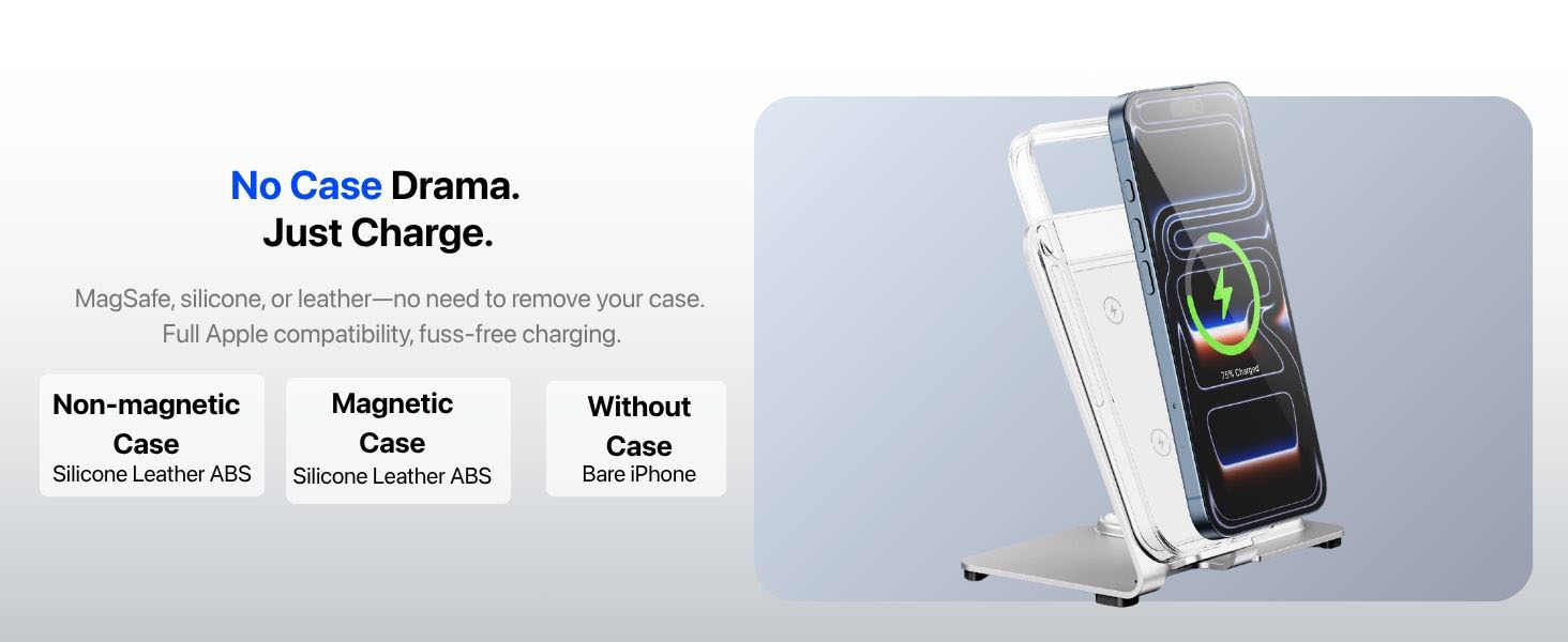 for apple watch and phone charging station