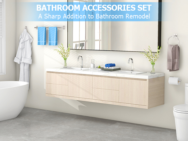 brushed nickel bathroom accessories