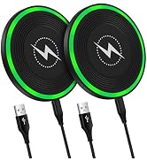 Samsung S24 FE Wireless Charger Pad Fast Charging Android Phone Mat for Galaxy S24 Ultra Plus/S23...