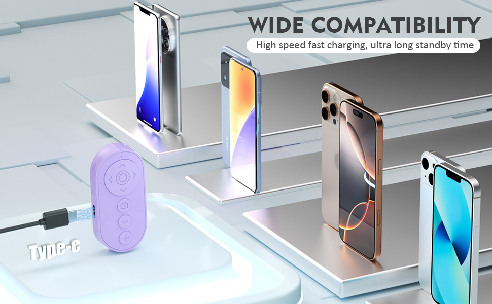 Wireless;Zoom in and out;Page tunner;short video scrolling;wireless camera remote, remote for iPhone