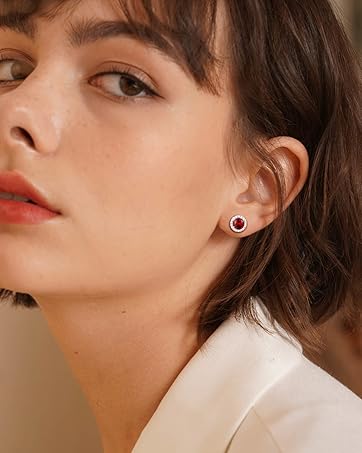 light blue stud earrings