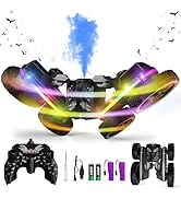 Terucle Remote Control Car, 360°Rotating 4WD RC Cars with Cool Spray, 2.4Ghz Double Sided RC Stun...