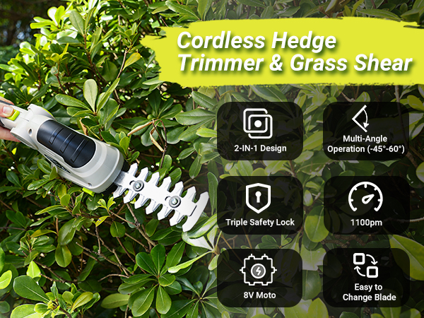 cordless hedge trimmer &amp;amp; grass shear