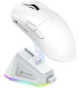 MAGIC-REFINER Attack Shark X11 59g Superlight Wireless Gaming Mouse with Magnetic RGB Charging Do...