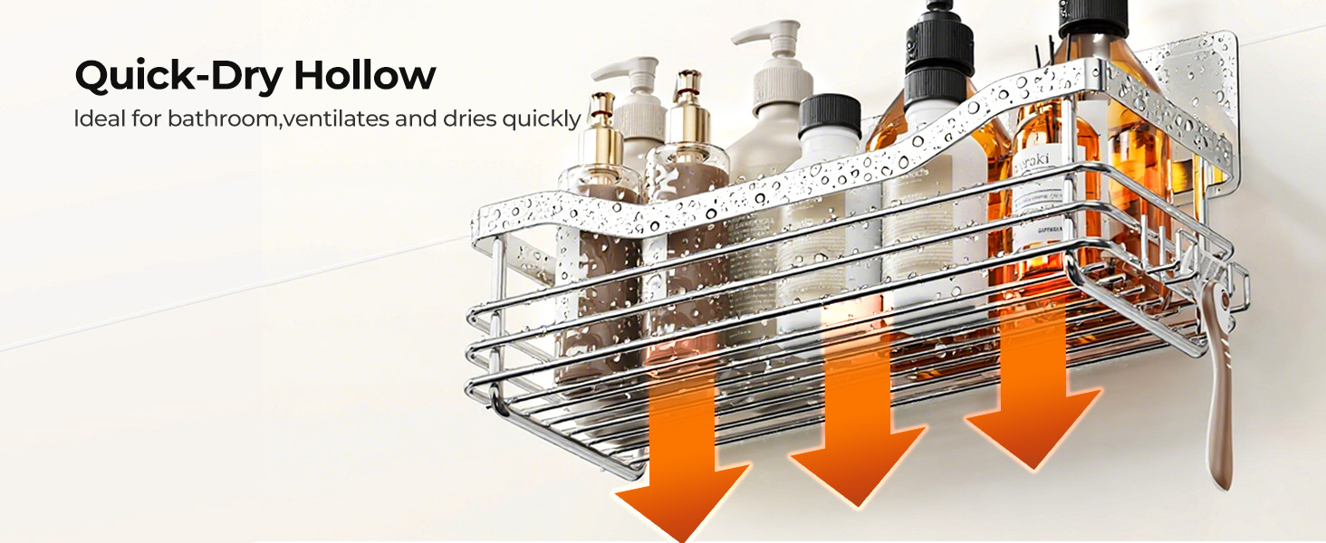 Orimade Shower Caddy Basket Shelf Storage Rack