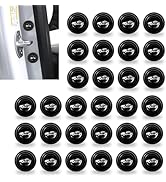 AWGUKA Pack-30 Car Door Shock Absorption Sticker, 1.1" x 0.43" Sports Car Decoration Thickened Si...