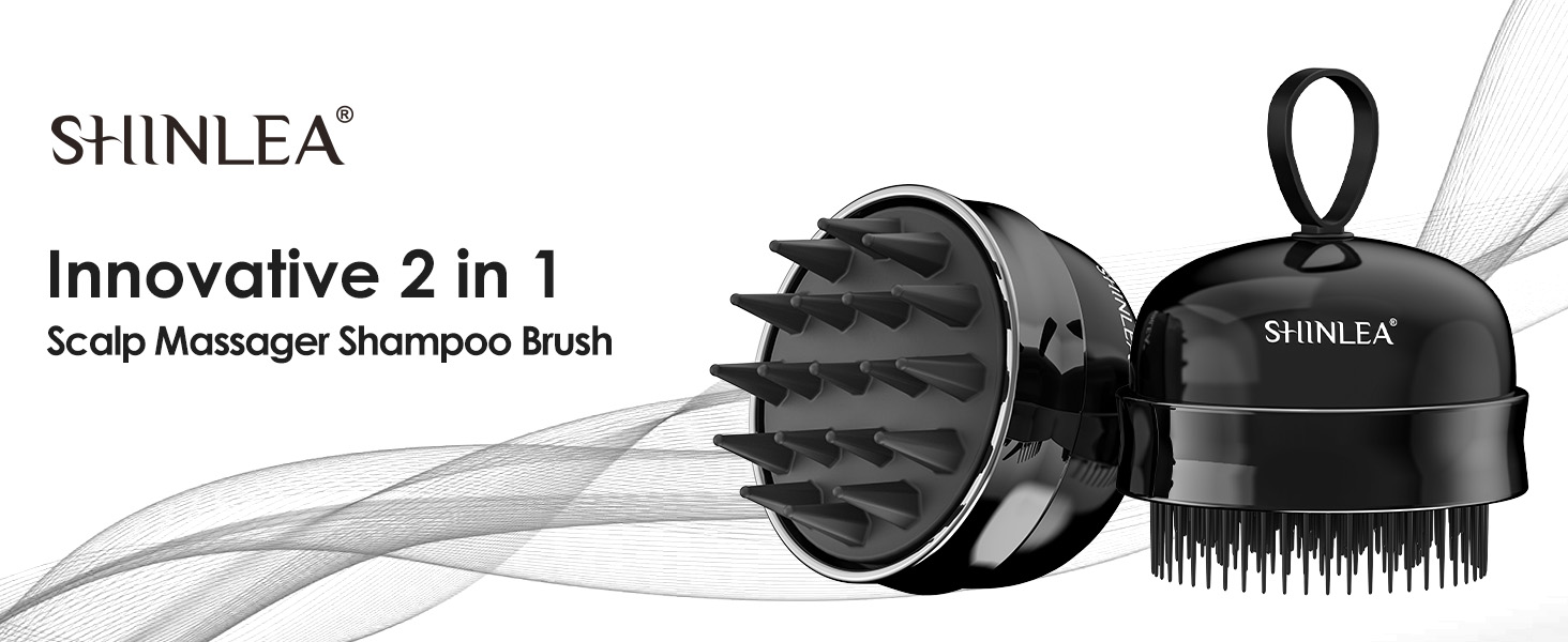 2-in-1 Scalp Massager Shampoo Brush