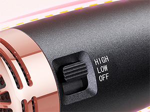 2 level to control the speed and temperature