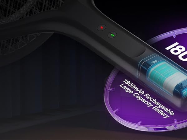 Electric Fly Swatter Racket &amp;amp;amp; Bug Zapper