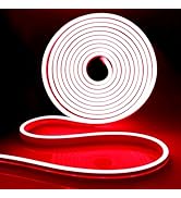 iNextStation Neon LED Strip Lights 16.4ft/5m Neon Light Strip 12V Silicone LED Neon Rope Light Wa...