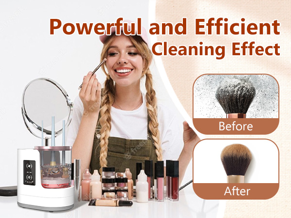 Deep Cleaning Machine for All Brushes with Dryer and Holder, Automatic