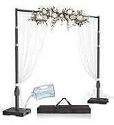 EMART 10x10ft Backdrop Stand Heavy Duty Kit with Water Tank Base, Pipe and Drape Adjustable Photo...