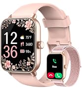 Smart Watches for Women, 1.85" Alexa Fitness Trackers with Call &amp; SMS, Heart Rate, SpO2, Stress &amp;...