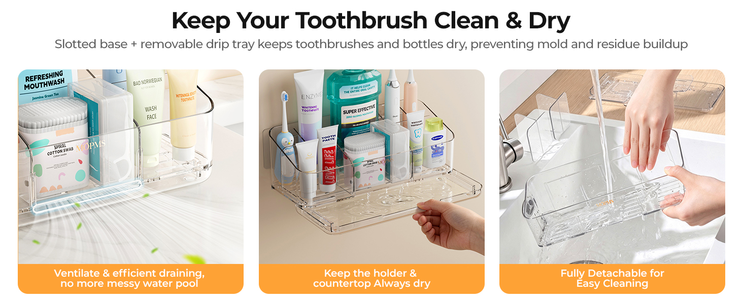 toothbrush holder for bathroom