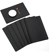 pigchcy Leather Placemats,Durable Waterproof Placemat for Dining Table,Washable Pure PVC Kitchen ...