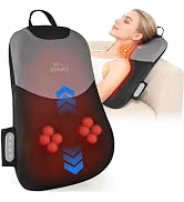 hlthsky Neck and Back Massager with Heat, Rolling Up and Down Shiatsu Back and Neck Massager with...