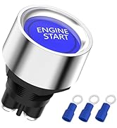 Push Button Starter Switch, Malictele 12V DC 50A 3 Pin SPST Momentary Engine Start Ignition Switc...