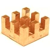 Easycargo 6mm Copper Heatsink 6x6x3mm + Thermal Conductive Adhesive Tape, mini Small Cooler Heat ...