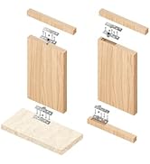 NCONCO Pivot Hinges, 2PCS Heavy Duty Hidden D-oor Invisible Pivot Hardware for Max 330 lbs Murphy...