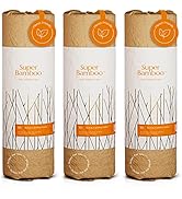 Cleanomic - Super Bamboo Paper Towels (3 Pack) - 100% Bamboo Fiber Unpaper Towels, Fast-Absorbent...