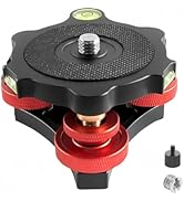 Tripod Leveling Head Camera Tripod Leveler Base with +/-5 Degree Precision Adjustment Tripod Head...