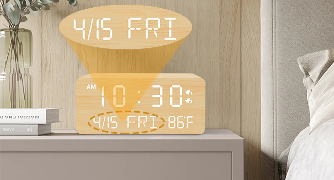 wooden clock