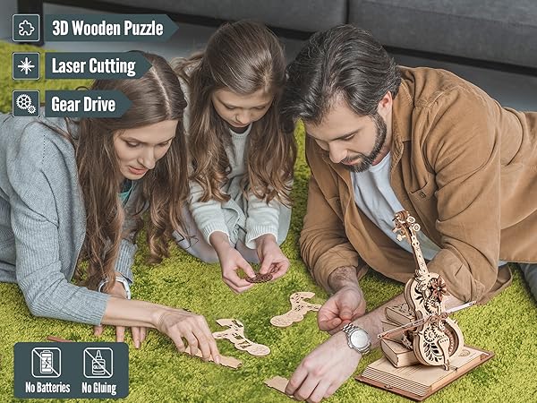 3d puzzles for kids 12-14 wooden model kits for adults christmas gifts for women men