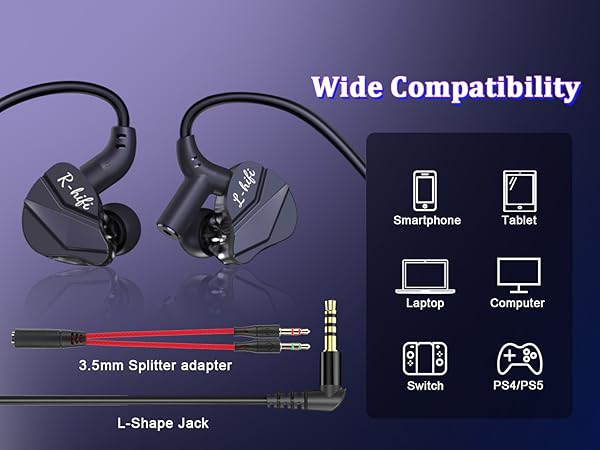 Wired Gaming Earbuds 6a