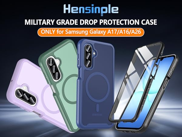 military grade drop protection case for samsung galaxy a17/ A26