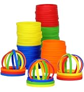 LVNRIDS 50 PCS Rubber Bracelets 6MM Width Silicone Wristbands Sports Elastic Wristband Bracelet B...