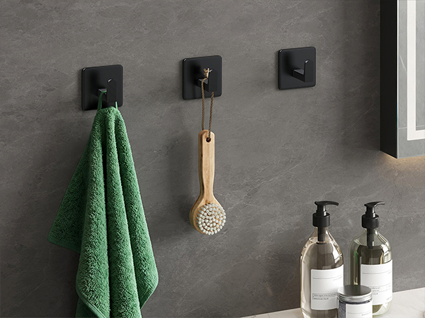 Bathroom wall hooks for hanging towels and bath brushes, organize your bathroom with ease