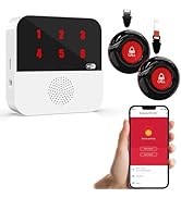WiFi Smart Wireless Caregiver Pagers for Elderly Alert Button That Calls Cell Phone Caregiver Ale...