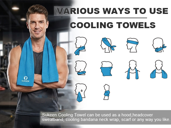 cooling towels for neck and face cooling towel for hot weather neck wraps cool gym camping workout