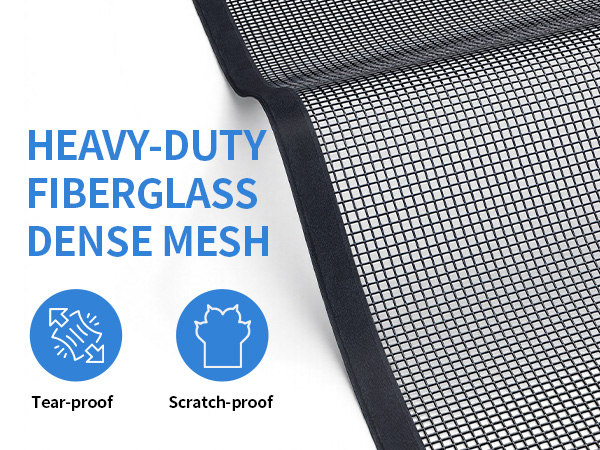 garage door screen with magnetic closure