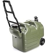 Dicunoy Camping Water Container with Spigot, 7.4 Gallon Portable Water Jug with Handle and Wheels...