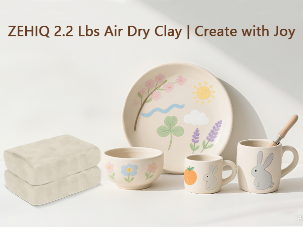 white pottery clay