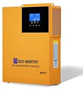 ECO-WORTHY 3500W Pure Sine Wave Solar Inverter Charger,All-in-One 48V Solar Inverter 48V DC-120V ...