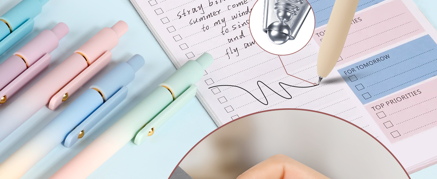 Cute Office Gel Pens Back to School Supplies Gifts for Women
