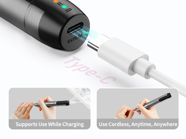 Cordless Nail Drill Electric File Lima de taladro de uñas eléctrica inalámbrica