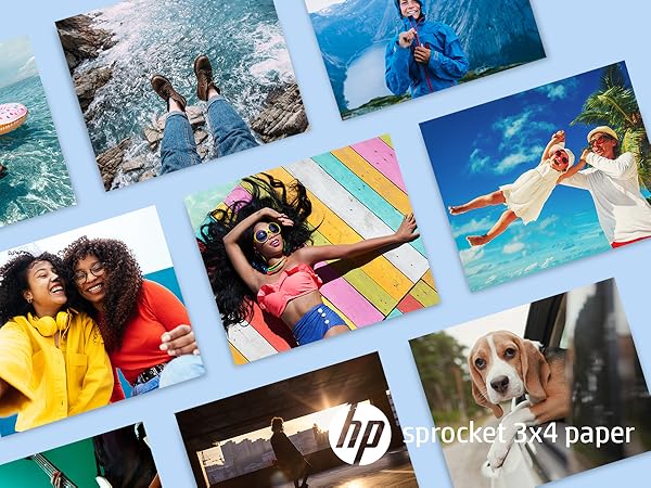 HP Sprocket 3.5 x 4.25” Zink Sticky-Backed Photo Paper