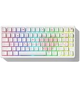 Rainy75 PBT Keycaps-Cherry Key Caps Side Print, Heart Design Dye Sublimation 130 Keys Set for Che...