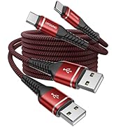 USB to USB C Cable 60W Fast Charging 6FT, 2Pack USBA to USBC Cable for CarPlay/Android Auto, USB ...