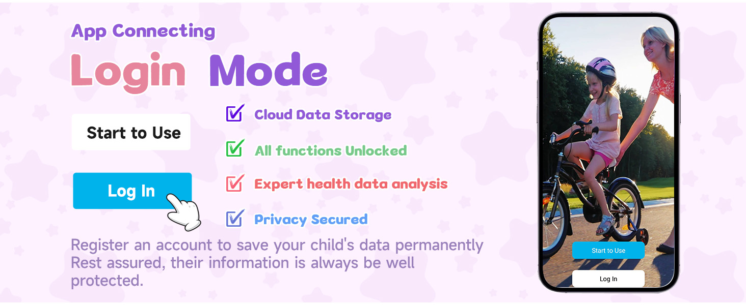 Smart Watch for kids Login Mode