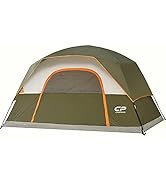 CAMPROS CP Tent 4 Person Camping Tents, Waterproof Windproof Family Dome Tent with Rainfly, Large...