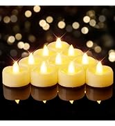 BEICHI Flameless Candles, 12/24/50/100/150 Pack Tea Lights Battery Operated | 24Pcs LED TeaLights...