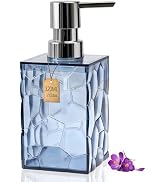 Acrylic Clear Soap Dispenser with Pump- 10.8 oz Plastic Hand Soap Dispenser for Bathroom Decor Ki...