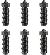 6PCS 3D Printer Extruder Hotend Hardened Steel Nozzles Kit for Kobra 3/Kobra 3 Combo/Kobra S1, Pa...