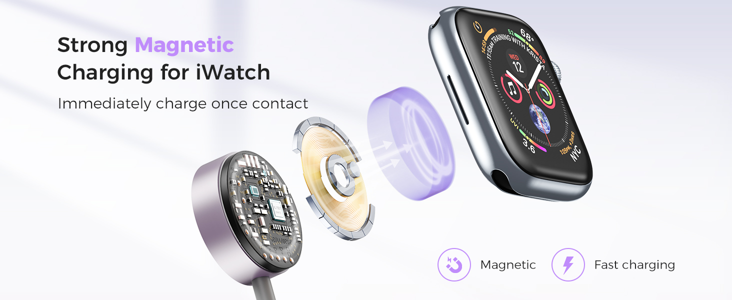 apple watch charger fast charging