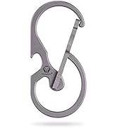 RovyVon U8 Small Keychain Carabiner, Mini Key Pocket Clip, Titanium EDC with Bottle Opener, Multi...